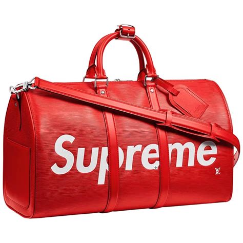 lv supreme bag red|supreme lv duffle bag.